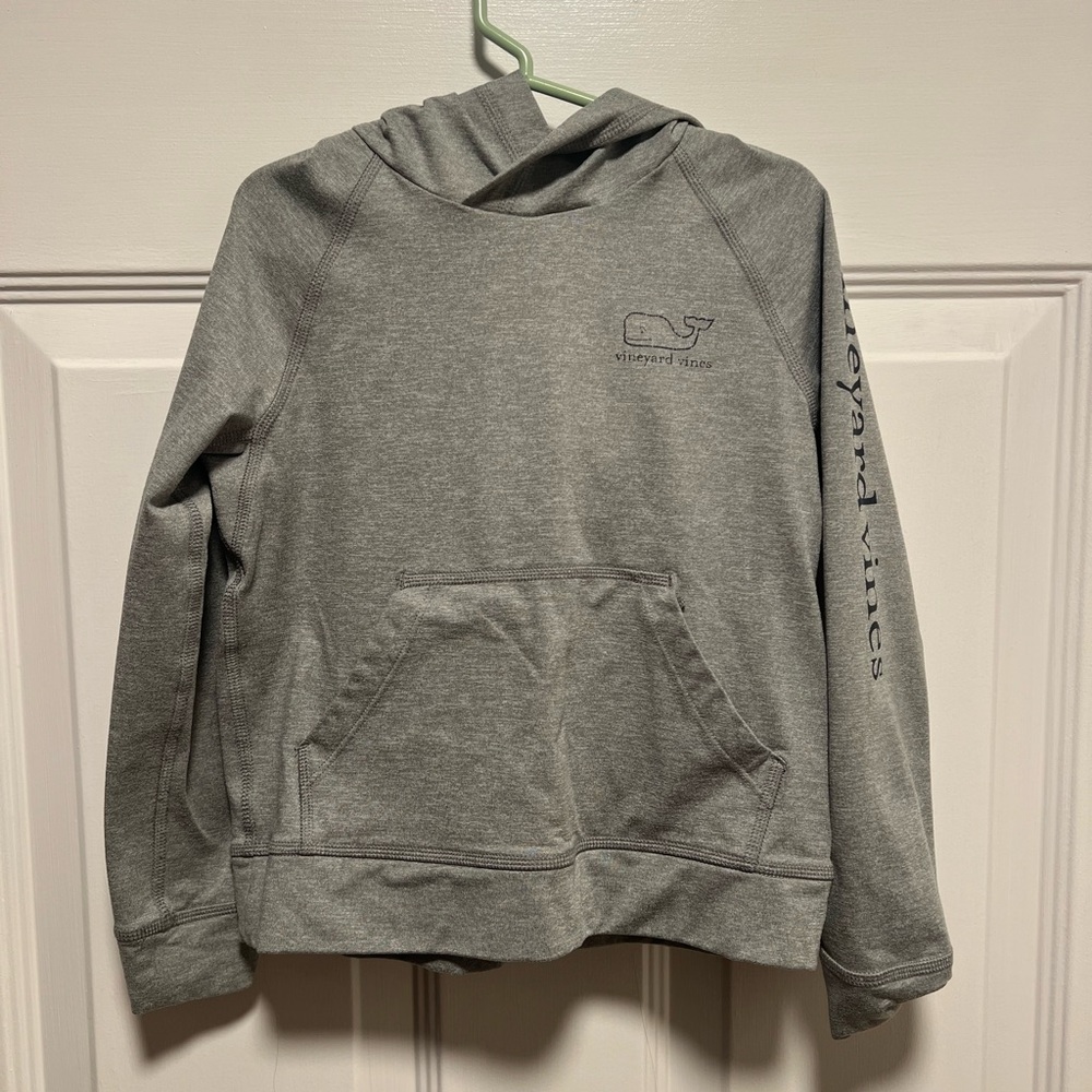 Vineyard Vines Heather Gray Performance Hoodie